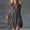 A_ Gray, variant on Ygbgbb Women's Summer Cotton Linen Round Neck Short Sleeve Dress Casual Button Front Midi Sundress with Side Pockets White XL