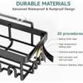 thumbnail image 4 of Rustproof & Waterproof Shower Caddy 6-Pack, No Drilling Adhesive Shelves Rack with Soap Holder, Large Capacity Bathroom Organizers and Storage, Wall-Mounted Kitchen & Home Decor, 4 of 17