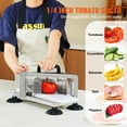 thumbnail image 2 of KFFKFF 1/4 Inch Manual Commercial Tomato Slicer Tomato Slicer Stainless Steel, 2 of 9