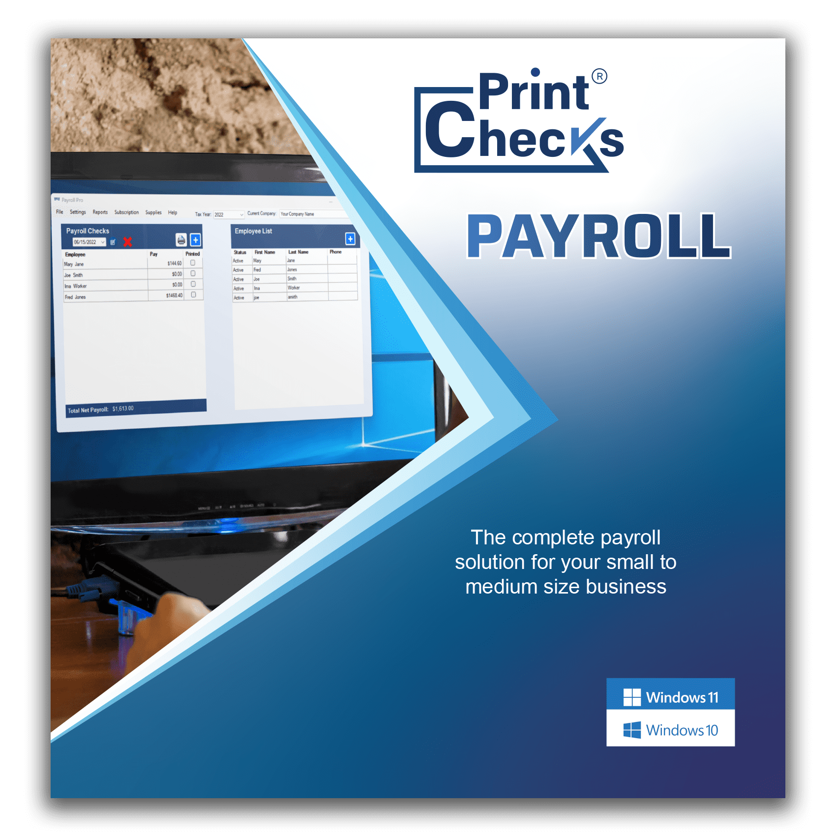 Payroll PRO Payroll Software for Windows 10 CD Includes 12 Month