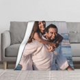 thumbnail image 3 of Custom Blanket with Picture Text Personalized Throw Blanket for Valentine's Day, Personalized Gifts for Boyfriend Girlfriend Husband Wife, Customized Photo Blankets for Anniversary Birthday Blankets, 3 of 5