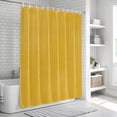 thumbnail image 6 of Yellow Bathroom Shower Curtains with 12 Hooks Polyester Waterproof Shower Curtain for Stalls and Bathtubs Modern Minimalist Solid Color Art Decorative Bathroom Privacy Curtain 48x72 Inches, 6 of 9