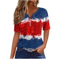 thumbnail image 2 of Fiudx Camisetas para Mujer Blusa de Manga Corta Estampada a La Moda para Mujer, Blusas Informales con Cuello Redondo, 2 of 5
