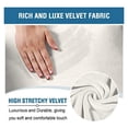 thumbnail image 3 of Stretch Relax Recliner Slipcover, Single Seat Velvet Recliner Chair Cover Armchair Covers Sofa Slipcover Soft Recliner Cover Recliner Protector-Off-white, 3 of 7