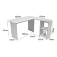 thumbnail image 3 of Escritorio Esquinero Home Office Ejecutivo Estudiante Blanco Muebles Disegno Fonteé ESC-004, 3 of 3