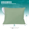 thumbnail image 2 of Protector de almohada Utopia Bedding impermeable con cierre de 51 x 71 cm, 2 of 8