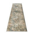 thumbnail image 2 of La Dole Rugs Persian Oriental Design Traditional Floral Runner Rug - Premium Durable Carpet for Living Room, Entrance, and Hallway - Beige and Blue, 3x5 (2'7" x 4'11", 80cm x 150cm), 2 of 7