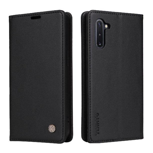 Funda para Samsung Galaxy Note 10 Estuche de Cuero PU Tipo Cartera con Ranuras para Tarjetas y Cierre Magnético