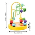 thumbnail image 3 of Early Education Toys Wooden Bead Maze Roller for Educational Developmental Preschool Activity, 3 of 4