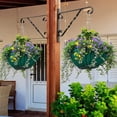 thumbnail image 5 of Soporte para plantas colgantes, paquete de 2 ganchos para macetas de pared con tornillos de hierro incluidos, campanillas de viento para interior, maceta, farol, decoración de patio interior, 5 of 5