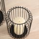thumbnail image 3 of Juego de candelabros de jaula, cilindro de Metal negro mate, candelabros de jaula de pájaros simples modernos para mesas de comedor de cafetería, repisas, 3 of 8