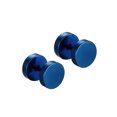 thumbnail image 1 of Unisex Stainless Steel Ear Stud Earring Titanium Dumbbell High Polished Ear Piercing Punk Style, 1 of 6