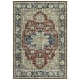 thumbnail image 4 of Garvee 6'x9' Area Rugs Vintage Persian Floral Print Rug, Non-Slip Boho Traditional Indoor Oriental Carpet Washable Soft Floor Rug for Living Room Bedroom Home Office, Red, 4 of 10