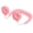 Pink, variant on Portable USB Charging Fan Neckband Dual Cooling Mini Fan Lazy Neck Hanging Style