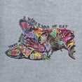 thumbnail image 2 of Tired Sleeping Cat | I Wish I Was My Cat Funny Colorful Kitty | Dean Russo Art Animal Lover Women's Standard V-Neck Tee, Heather Grey, X-Large, 2 of 6