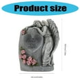 thumbnail image 5 of Solar Lighted Memorials Vase Outdoor Angel Statue Decoration Weather Resistant Resins For Cemetery Garden Grave Site, 5 of 15