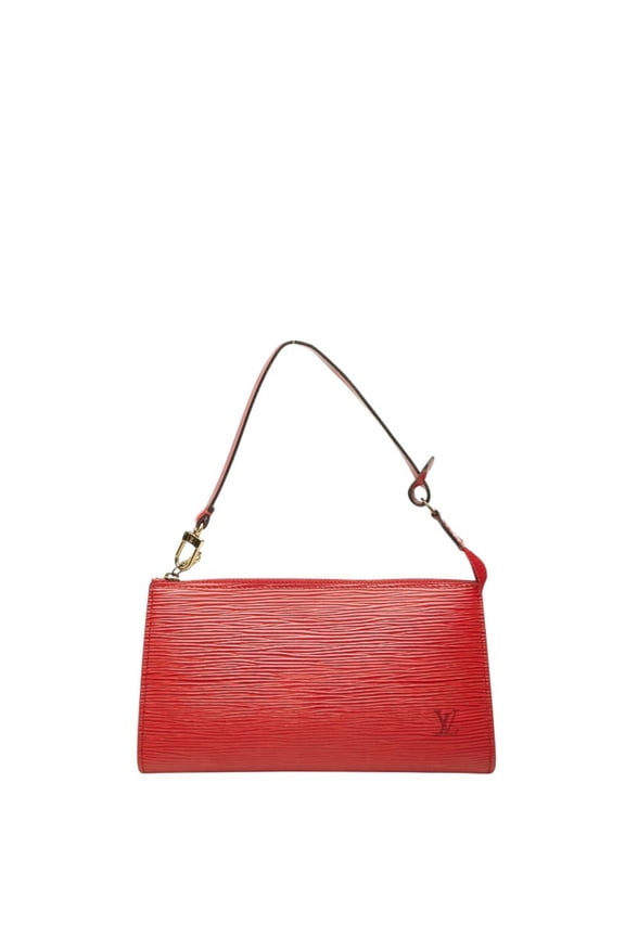 Pre-Owned Louis Vuitton Epi Pochette Accessoires Accessory Pouch Handbag M52947 Castilian Red...