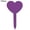 Purple, variant on Visland 100pcs Garden Plant Labels Waterproof Plastic Plant Nursery Markers Heart-Shaped Plant Name Sign Tag Outdoor Indoor Stakes Stick for Seed Potted Herbs Flowers Vegetables Flowers