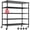 Black, variant on TrumanPick 48"W x 24"D x 81"H Wire Storage Shelves with Wheels 3000 LBS Capacity Heavy Duty NSF Certified Garage Shelving Unit, 5-Tier Adjustable Metal Shelf Utility Rack for Warehouse Pantry, Black