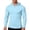Light Blue, variant on TKKCS Mens Hooded Sun Protection Jackets- Fishing Outdoor Hiking Lightweight Zip Up Jackets Black Size XL