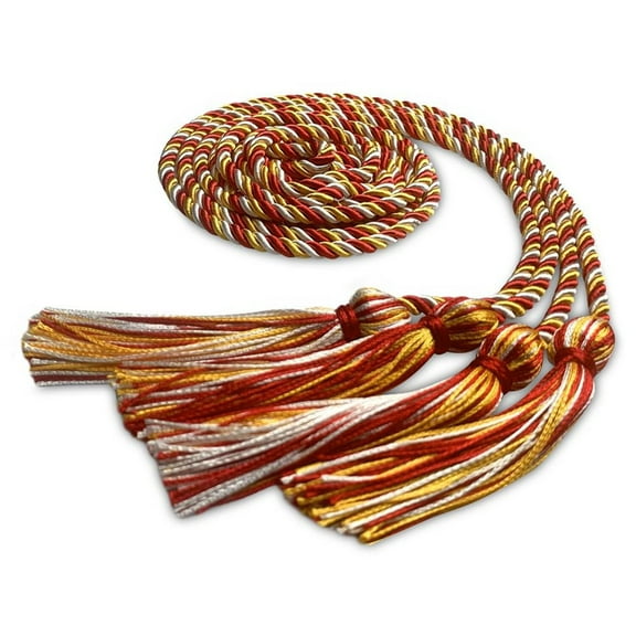Endea Graduation Double Graduation Honor Cord Red/Gold/White