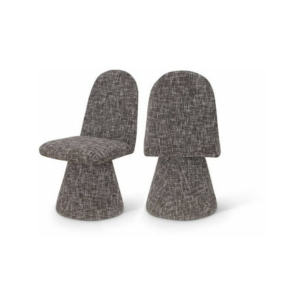Meridian Furniture Renuar Brown Fabric Dining Chair (Set of 2)
