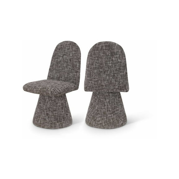 Meridian Furniture Renuar Brown Fabric Dining Chair (Set of 2)