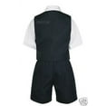 thumbnail image 5 of Black Boy Infant Toddler Formal Vest Shorts Suit Extra Necktie S M L XL 2T 3T 4T, 5 of 5