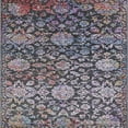 thumbnail image 1 of Ahgly Company Machine Washable Indoor Square Industrial Modern Black Area Rugs, 7' Square, 1 of 7