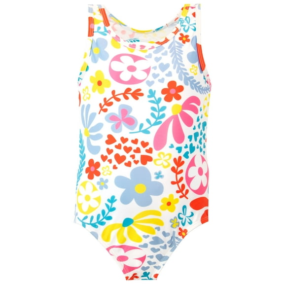 Harry Bear Girls Flowers Swimsuit Sizes 4-10