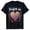 Black, variant on Womens Top V Neck Short Sleeve Printed Round Neck T Shirt Casual Party Soft Stretch Vacation Slim Fit Daily Wear Fashion Tee