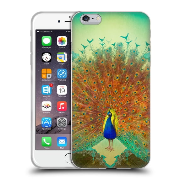 Head Case Designs Officially Licensed Duirwaigh Animals Peacock Soft Gel Case Compatible with Apple iPhone 6 Plus / iPhone 6s Plus