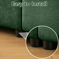 thumbnail image 4 of Modular Sectional Sofa with Storage, Cylindrical Backrest and Armrests Deep Comfortable Seating, Durable and Supportive for Living Room,4 Seat L- Shaped Sofa (Green), 4 of 11