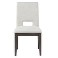thumbnail image 2 of Steve Silver Evan 5-Piece 78-96" Dining Table Set with White Linen-Look Chairs, 2 of 7