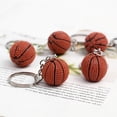 thumbnail image 3 of 10pcs Personalidad Llavero Anillos Encantador Baloncesto Diseño Llavero Organizador Key Play, 3 of 5