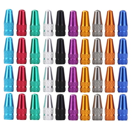 40pcs Bicycle Presta Valve Caps MTB Bike Tire Wheel Stem Air Valve Caps ...