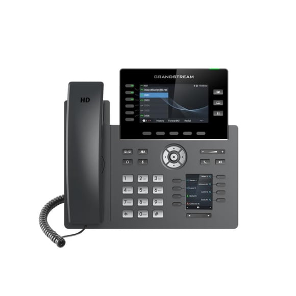 Teléfono IP Grandstream GRP2616 de 6 líneas, Wi‑Fi 5, doble Gigabit