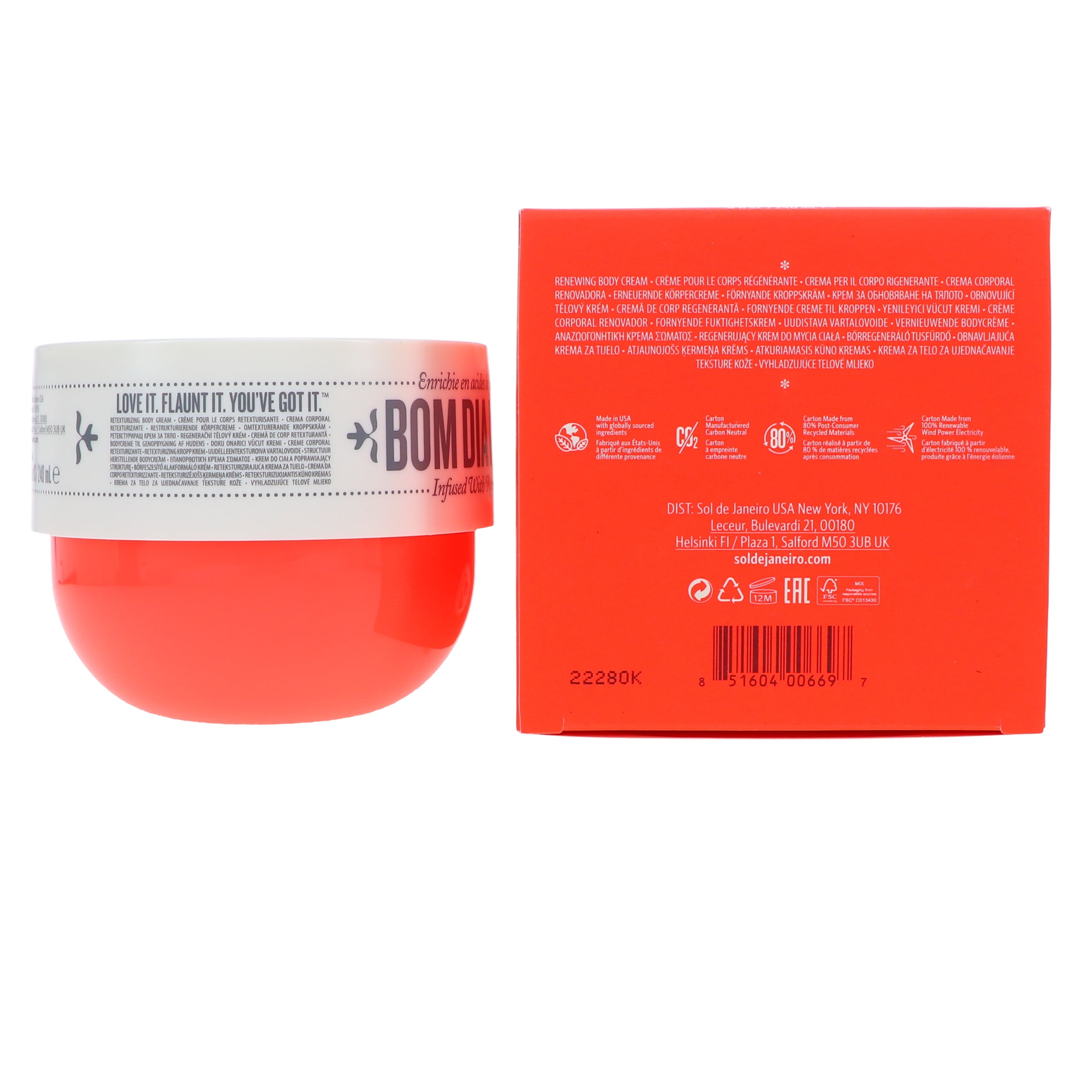 Bom Dia Bright™ Visibly Brightening and Smoothing Body Cream with Vitamin C  - Sol de Janeiro