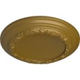 thumbnail image 3 of Ekena Millwork 12 1/2"OD x 1 1/2"P Carlsbad Ceiling Medallion (Fits Canopies up to 7 7/8"), Hand-Painted Gold, 3 of 7