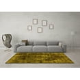 thumbnail image 3 of Ahgly Company Machine Washable Indoor Rectangle Oriental Yellow Industrial Area Rugs, 5' x 8', 3 of 4