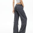 thumbnail image 3 of Byworldtasic Wide Leg Sweatpants for Women High Waisted Baggy Joggers Cargo Pants with Pockets, 3 of 4