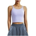 thumbnail image 6 of AherBiu Crop Tops for Women Workout Tank Tops Stretch Athletic Camisole Tops Tees Sleeveless Tshirts, 6 of 8