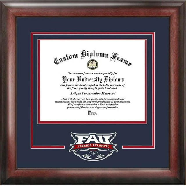 Campus Images FL986SD Florida Atlantic University Spirit Diploma Cadre