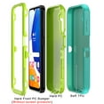 thumbnail image 6 of TASHHAR Samsung Galaxy A14 5G Case Military Grade Heavy Duty Protection 3 in 1 Shockproof Armor Rugged Durable for Galaxy A14 5G Phone - Green+Yellow, 6 of 6