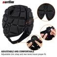 thumbnail image 4 of Casco protector de cabeza Surlim Rugby Soccer Scrum para niños, negro, 4 of 5