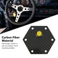 thumbnail image 4 of Steering Wheel Center Cap,Carbon Fiber Stylish Steering Wheel Horn Cover Cap Replacement High Strength Durability 6 Hole Design for VERTEX Steering Wheels, 4 of 7