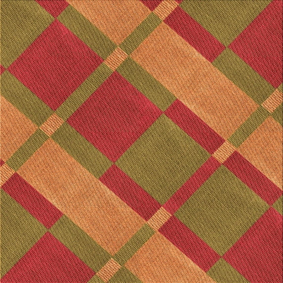 Ahgly Company Indoor Square Patterned Love Red Area Rugs, 5' Square