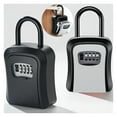 thumbnail image 4 of 4 Digit Code Box Outdoor Password Key Box Extended Locking Hook Steel Wire Hanging Key Storage ,Easy to Install, 4 of 7