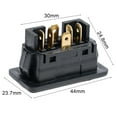 thumbnail image 4 of KDJ Car Electric Power Switch Button With Green Light 6-Pin 12/24V 10A ON/OFF, 4 of 10