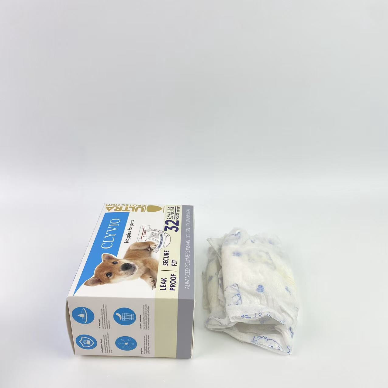 CLYVIO Nappies for pets, CLYVIO Nappies for pets,Dog Diaper Liners Super Soft and Absorbent Dog Diaper Booster Pads for Male Dog Belly Bands or Female Dog Diapers